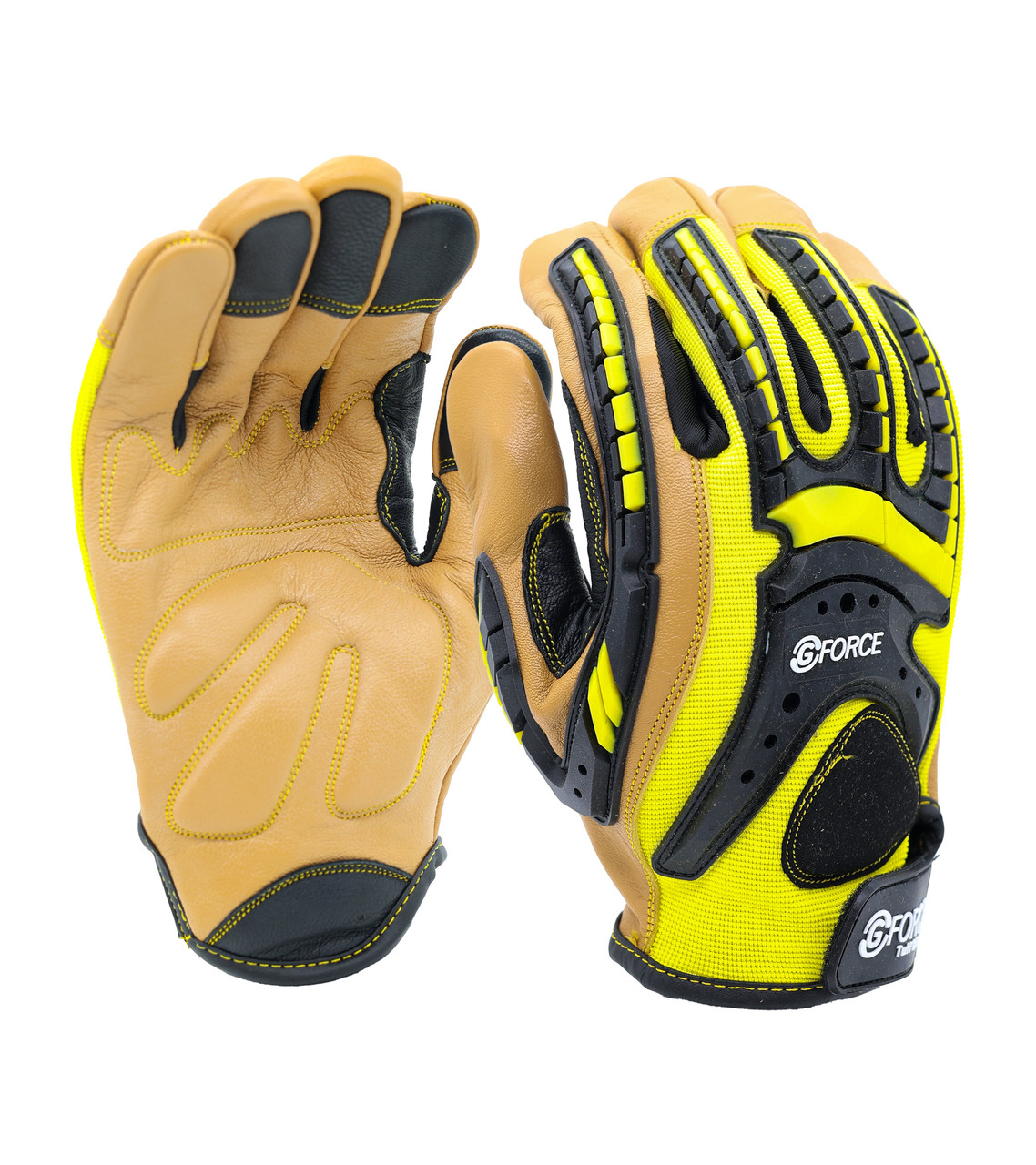 G-Force Tuff Oiler C5 Mechanics Glove With Leather Palm  - XX Large