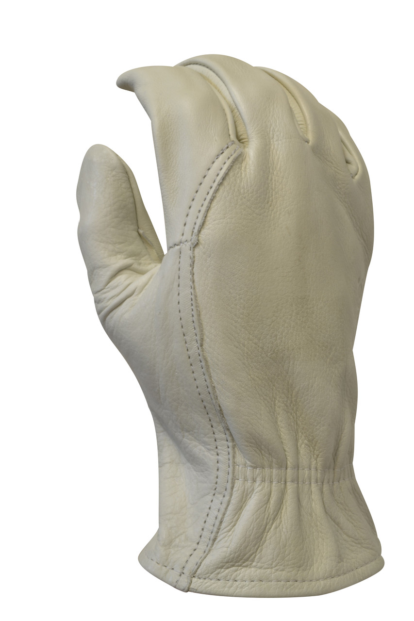 Maxisafe Ultra Premium Cowgrain Beige Rigger Glove - Medium