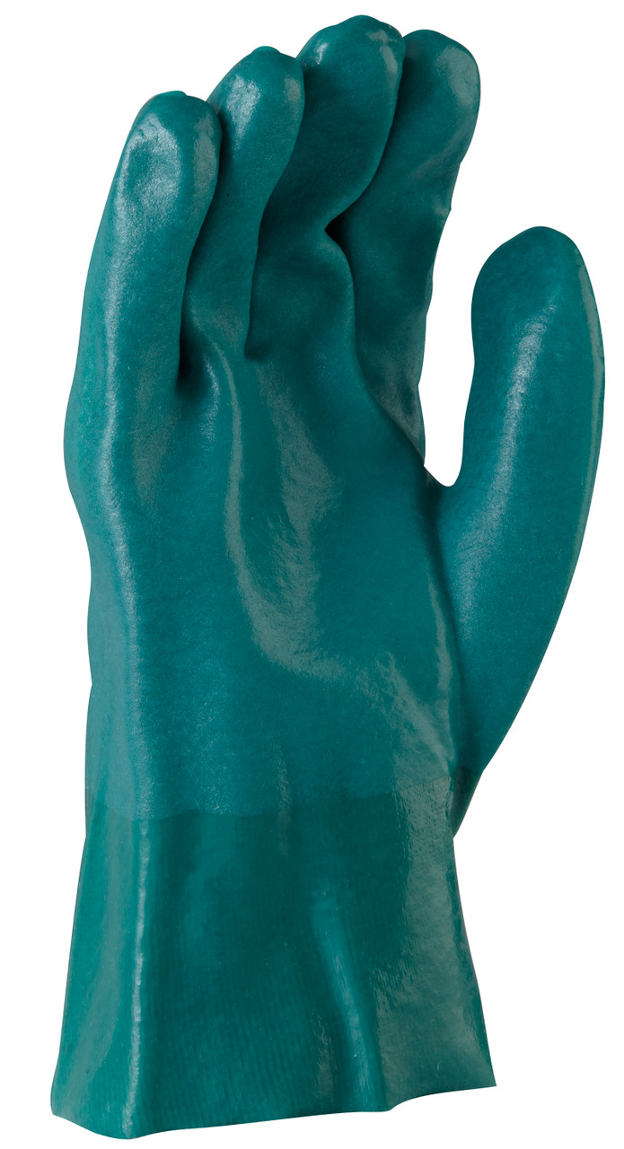 Green Double Dipped Pvc Glove 27Cm