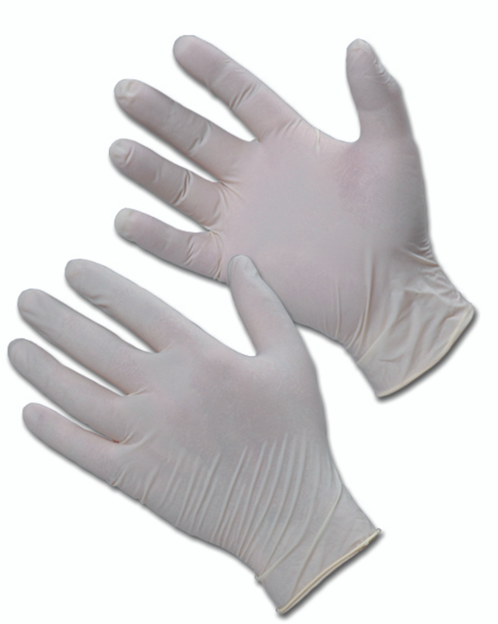 Latex Disposable Gloves Powdered - Medium, 100 Per Box