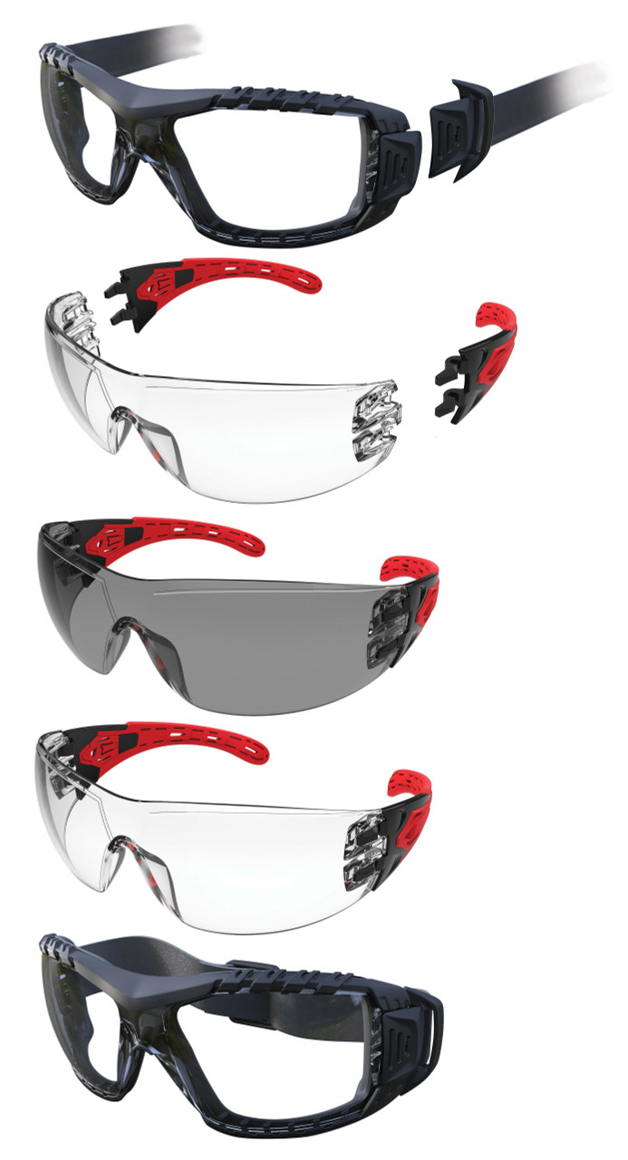 'Evolve' Clear Safety Glasses, Retail Packed