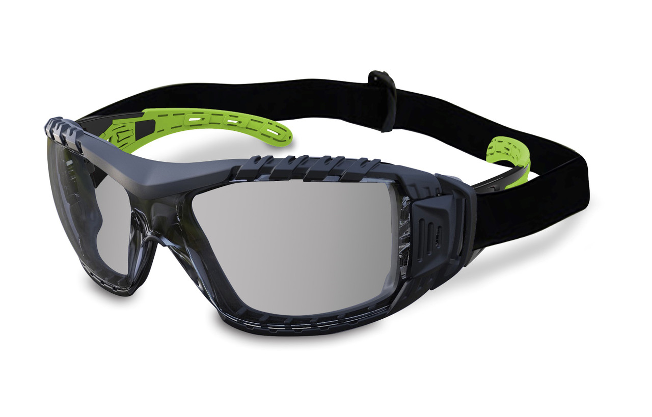 Evolve Smoke Safety Glasses With Gasket & Headband