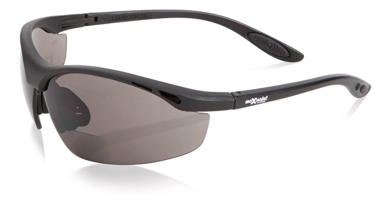 Maxisafe Smoke Bifocal Safety Specs - 3.0 Magnification