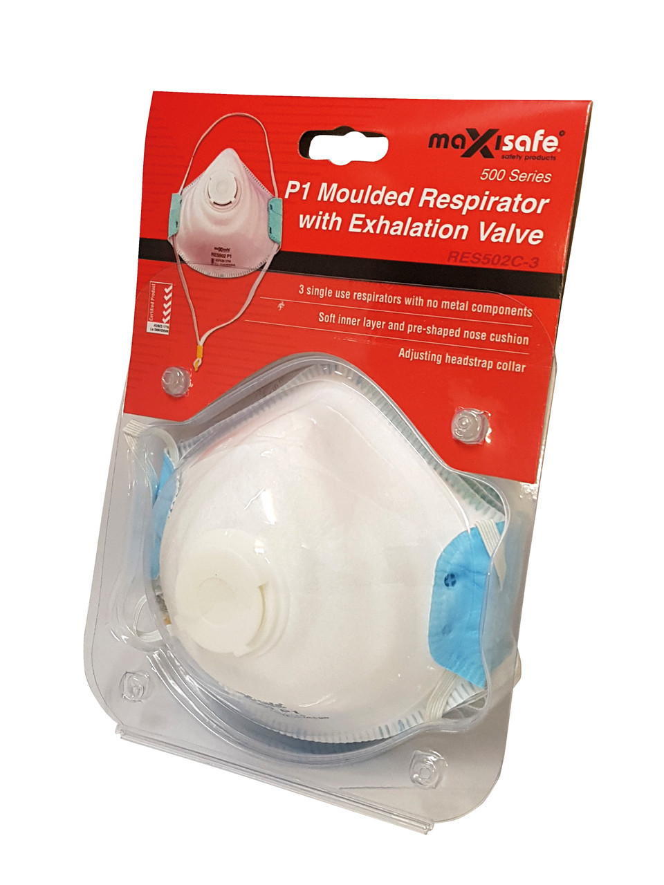 Maxisafe P1 Respirator With Valve, Box Of 10