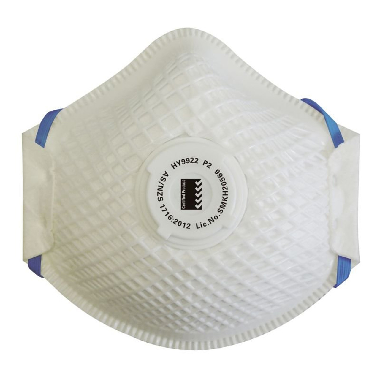 Maxisafe P2 Moulded Mesh Respirator With Valve, Box 10