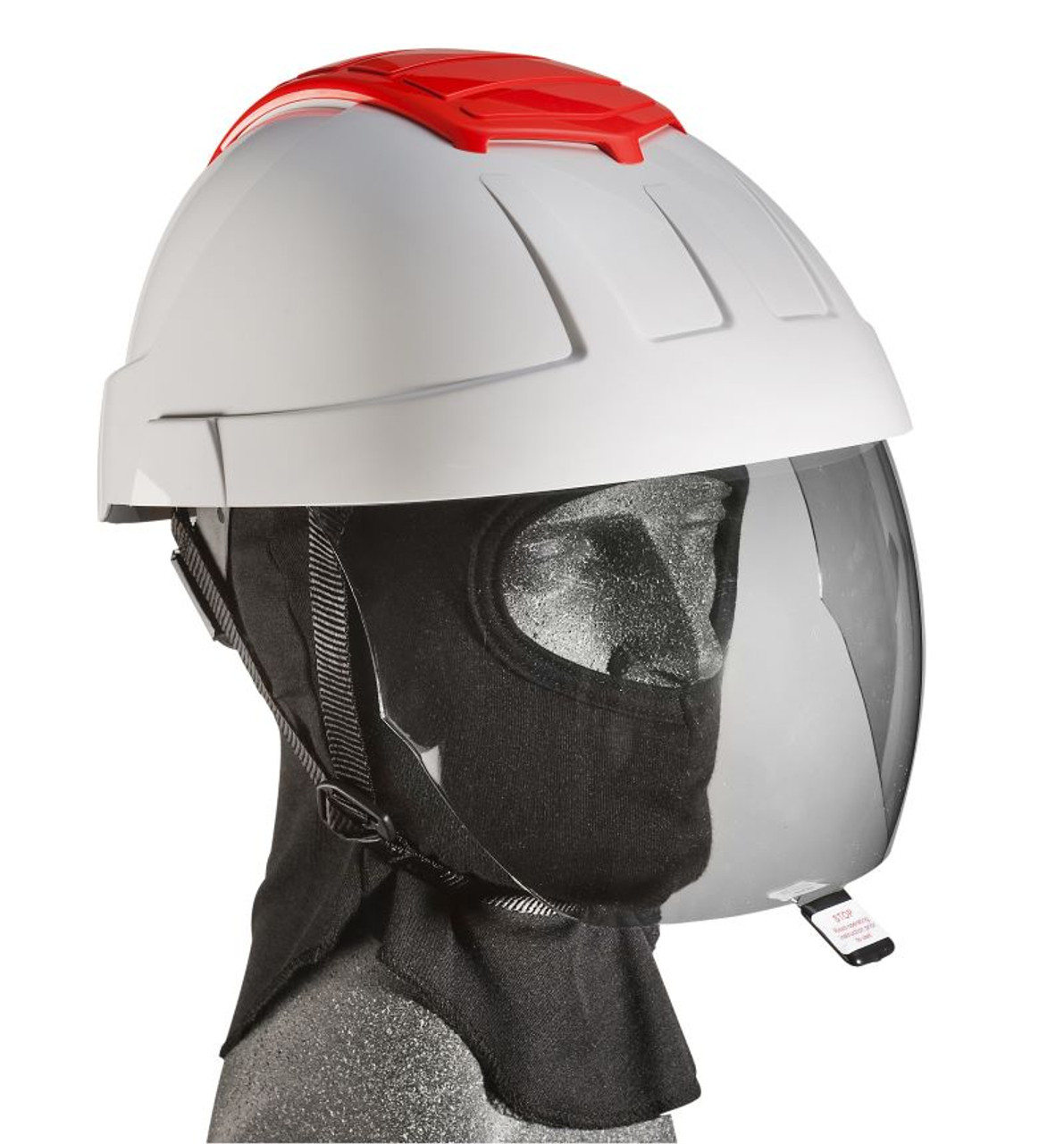 E-Man 7000 Helmet With Green Ir Visor, Balaclava And Chinstrap