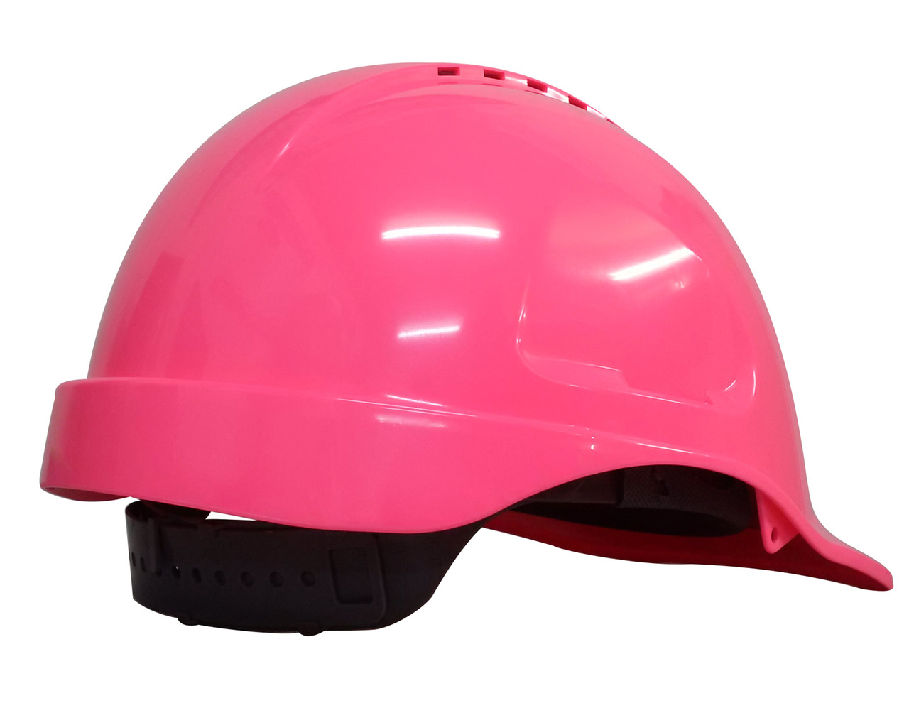 Maxiguard Yellow Vented Hard Hat, Sliplock Harness