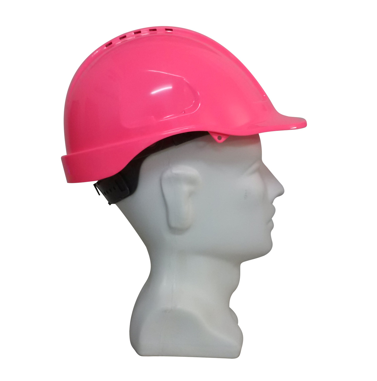 Maxiguard Pink Vented Hard Hat, Sliplock Harness