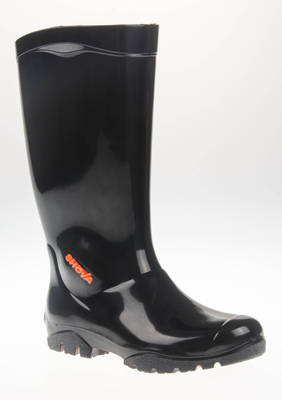 Shova Black Non-Safety Gumboot - Size 6