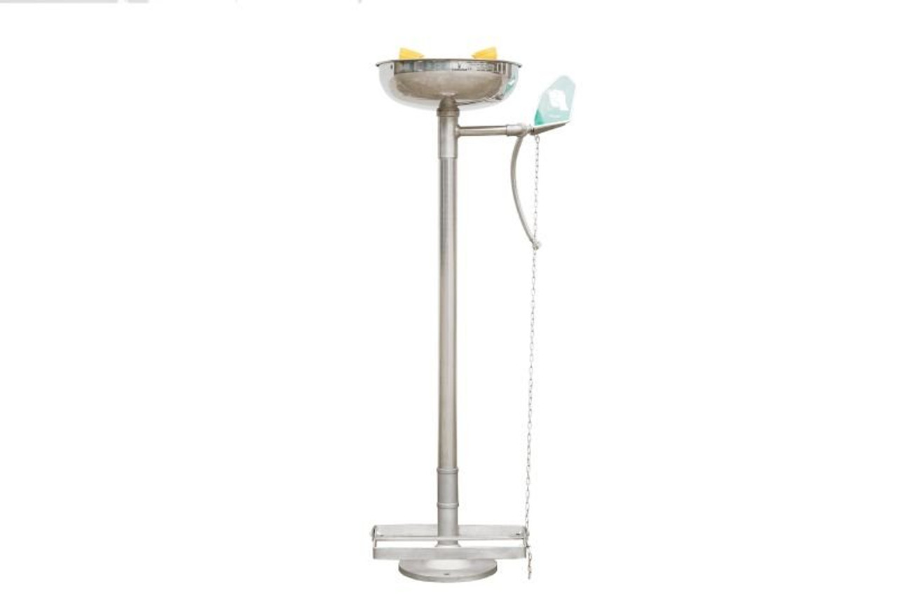 Stainless Steel Pedestal Mounted Eye Wash Unit