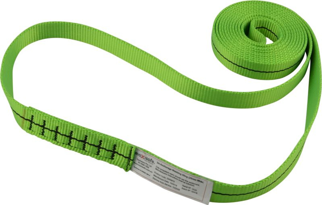 Maxisafe 25Mm Webbing Sling - 2.0M Rated 22Kn