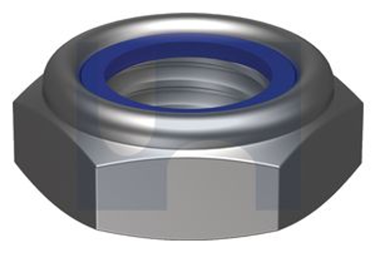 Hex Nut Nyloc Thin Zp M16 Iso10511/Cl 04