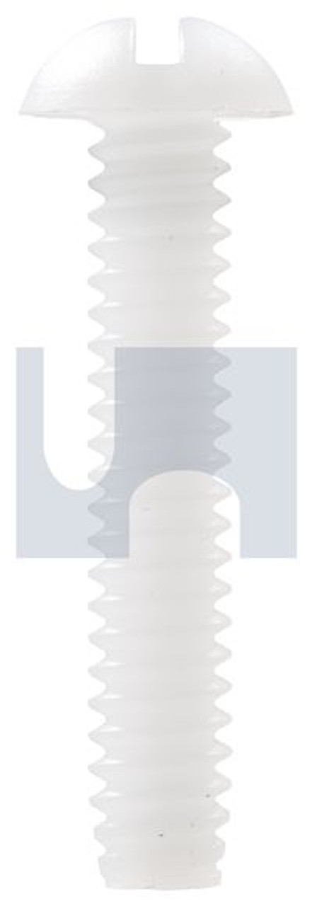 Machine Screw Round Sl Unc Nylon 10-24 X 3/8 Hec