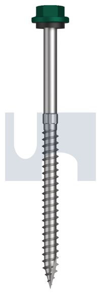 Type 17 Hex Head + Washer #14-10 X100 Cottage Green (Permanent) -Cl4