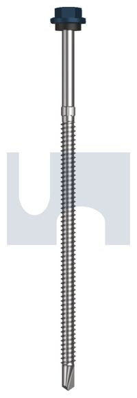 Metal Self Drilling Screw Hex Head + Washer #14-14 X150 Deep Ocean (Storm Blue) -Cl4