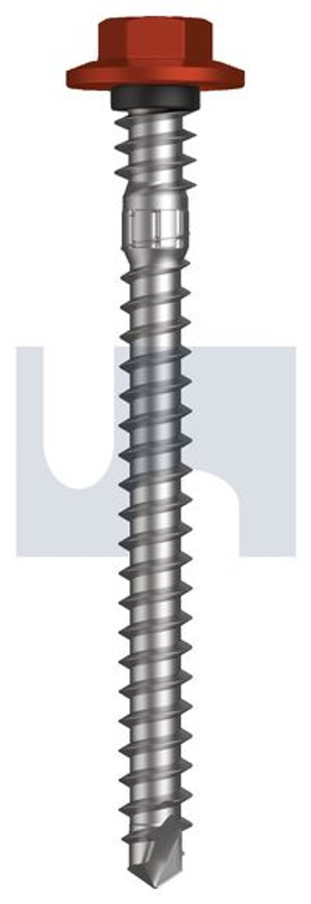 Vmax Self Drilling Screw Hex + Washer + Xgrip M6.2-11 X65 Headland (Maple) -Cl4