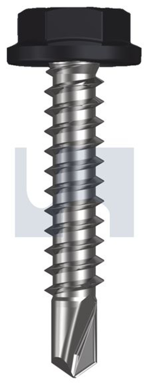 Metal Self Drilling Screw Flanged Hex Head #10-16 X25 Monument - Cl4