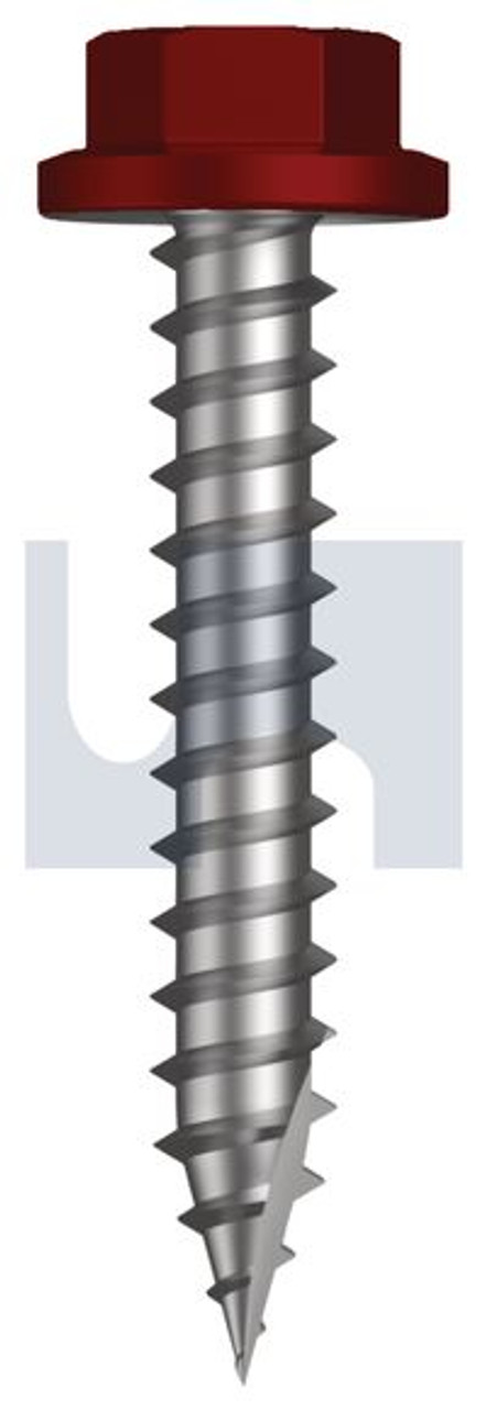 Type 17 Flanged Hex Head #14-10 X40 Manor Red (Scoria) -Cl4