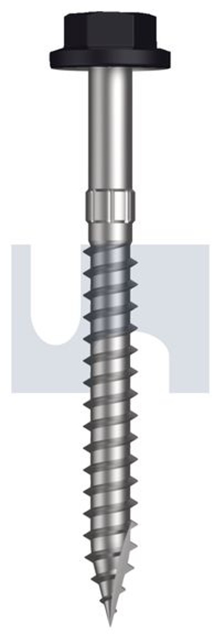 Type 17 Flanged Hex Head #14-10 X65 Night Sky (Ebony) -Cl4