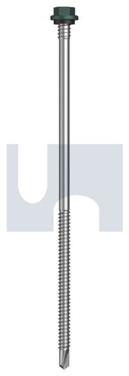 Metal Self Drilling Screw Hex + Washer + Xgrip #14-14 X175 Plantation - Cl4
