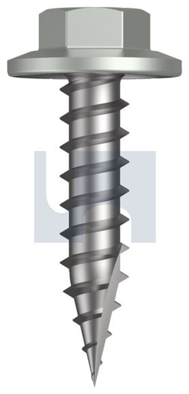 Type 17 Flanged Hex Head #12-11 X25 Shale Grey (Gull Grey) -Cl4