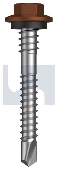 Metal Self Drilling Screw Hex + Washer + Xgrip #12-14 X43 Terrain - Cl4