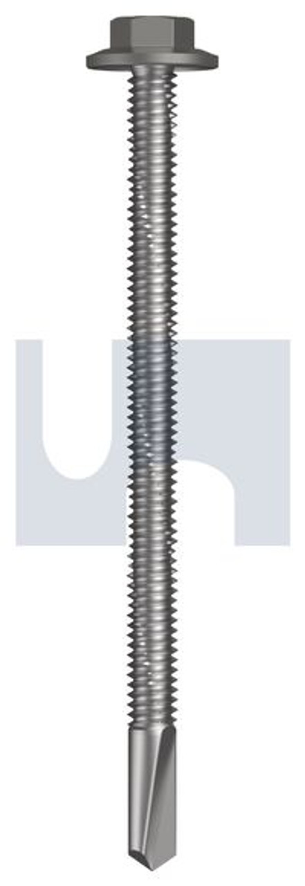 S500 Tiger Self Drilling Screw Flanged Hex Head #12-24 X85 Wallaby - Cl4