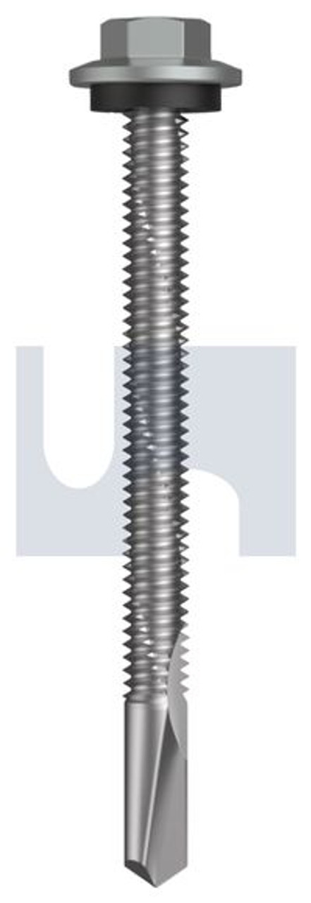 S500 Tiger Self Drilling Screw Hex Head + Washer #12-24 X65 Wallaby - Cl4