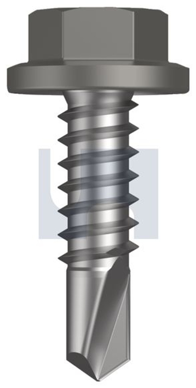 Metal Self Drilling Screw Flanged Hex Head #14-14 X22 Wallaby - Cl4