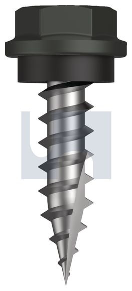 Type 17 Hex Head + Washer #10-12 X20 Woodland Grey (Thunder) -Cl4