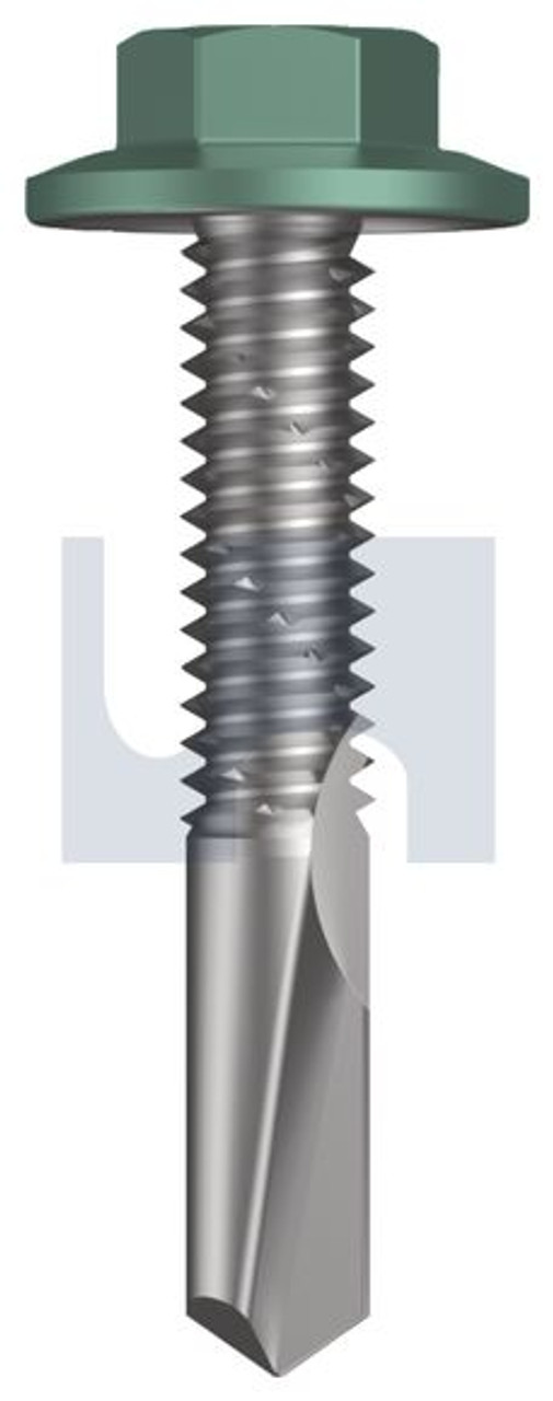 S500 Tiger Self Drilling Screw Flanged Hex Head #12-24 X32 Wilderness (Rivergum) -Cl4