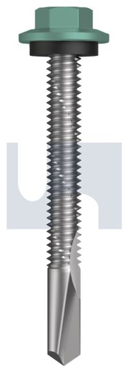 S500 Tiger Self Drilling Screw Hex Head + Washer #12-24 X50 Wilderness (Rivergum) -Cl4