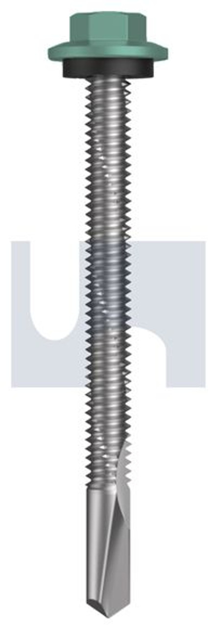 S500 Tiger Self Drilling Screw Hex Head + Washer #12-24 X65 Wilderness (Rivergum) -Cl4