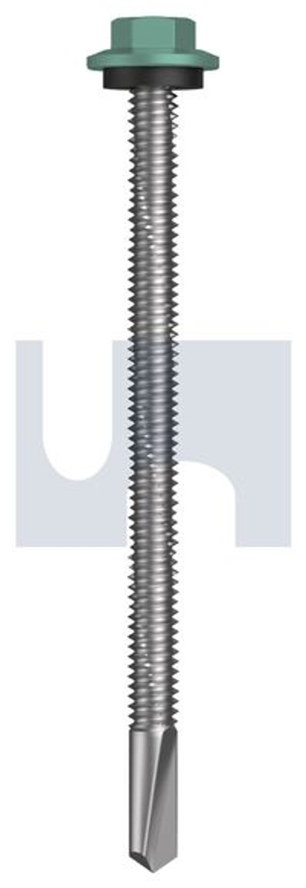 S500 Tiger Self Drilling Screw Hex Head + Washer #12-24 X85 Wilderness (Rivergum) -Cl4