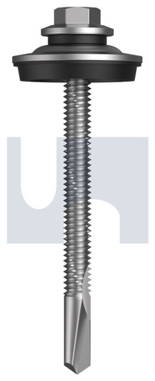 S500 Tiger Self Drilling Screw Cyclone - Multiseal #12-24 X65 Wilderness (Rivergum) -Cl4