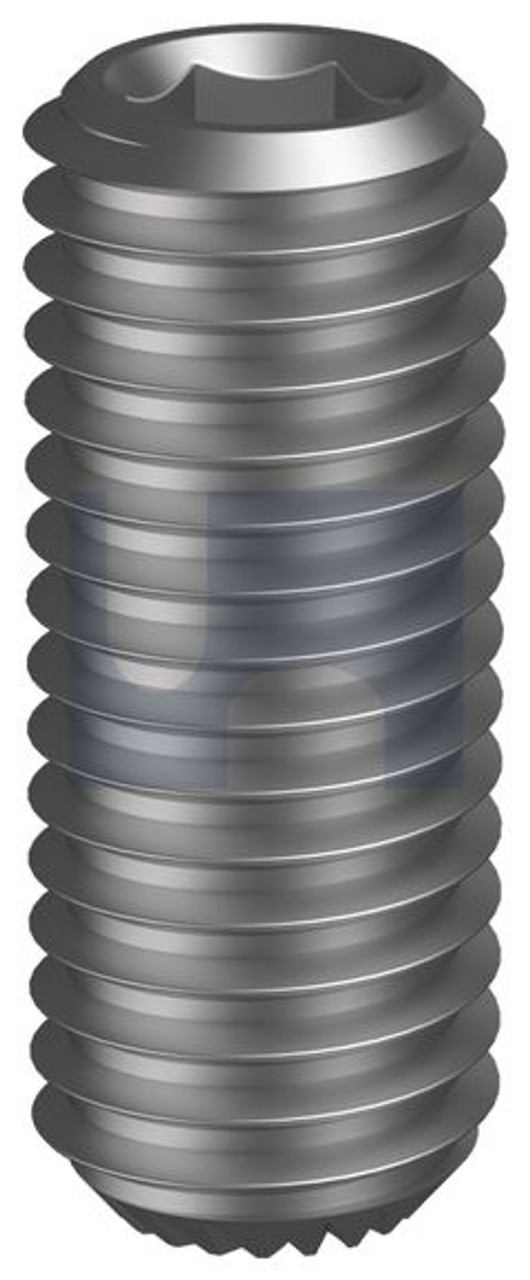 Socket Set Knurl Cup Pt Unc Pln 6-32 X 1/2 Ansib18.3/Astm F912