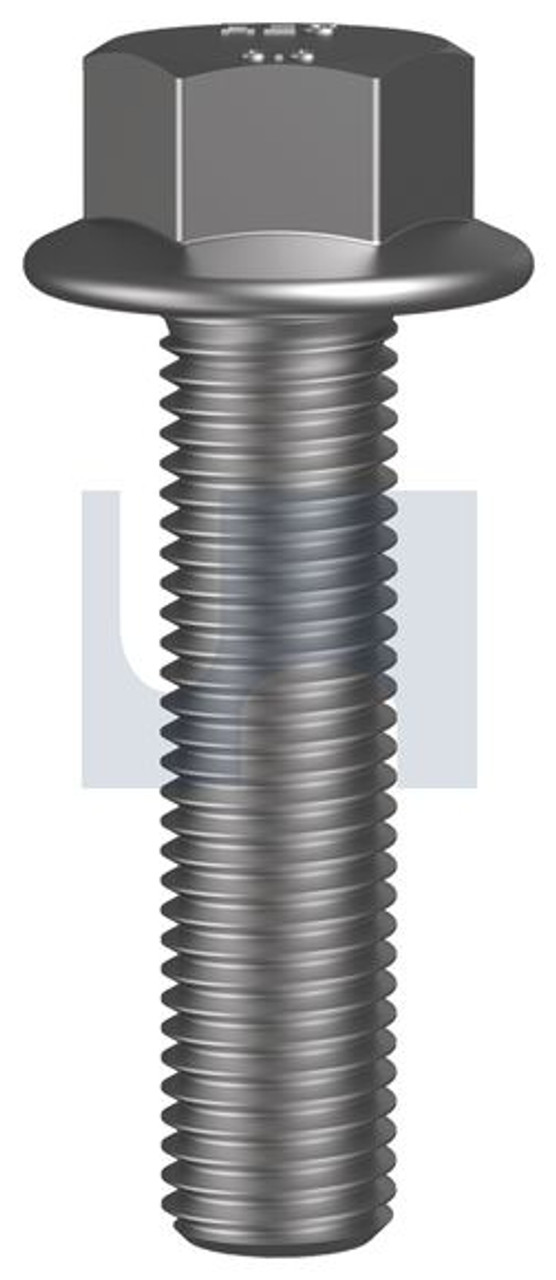 Bolt Hex Flg Non Serr Mf Zy M10-1.25 X 40 Jis B1189 Type 2/Cl 8.8 Zinc Yellow Passivate