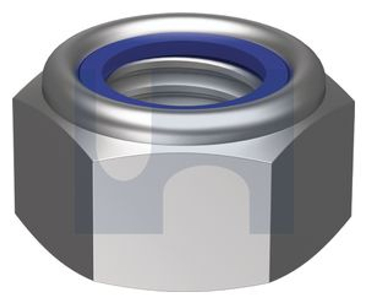 Hex Nyloc Nut  Ss304 M3 Din 985