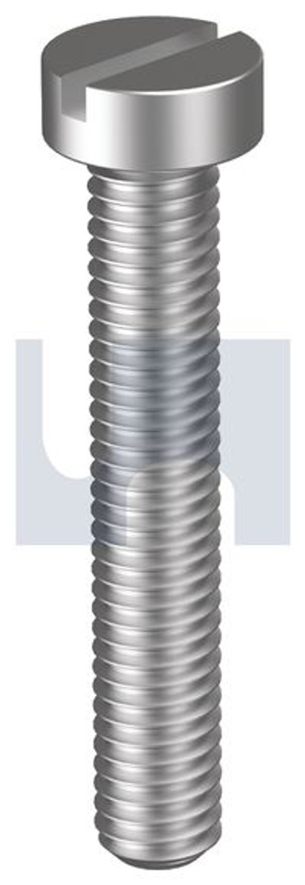 Metal Thread Cheese Slot Ss316 M6 X 20 Din84 Pk100