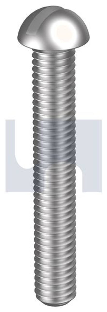 Metal Thread Rnd Slot Ss316  1/4 X 1/2 Bs450 Pk100