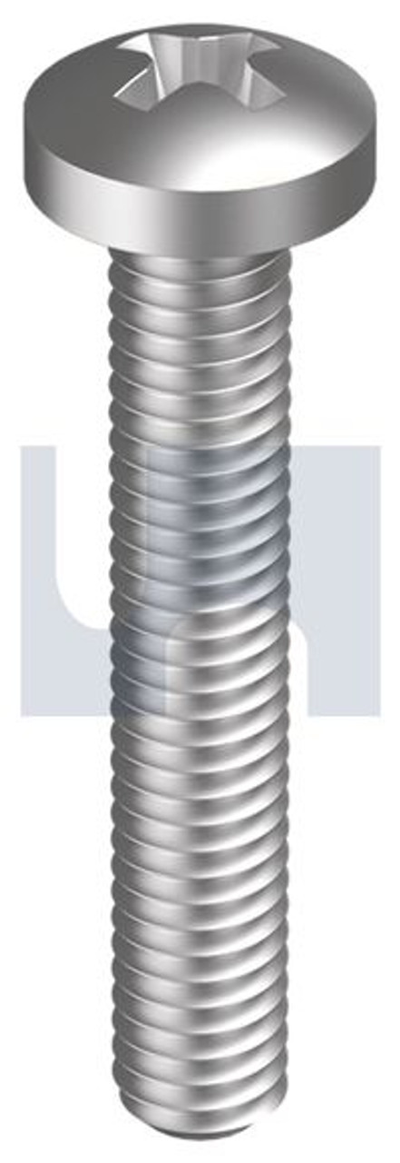 Metal Thread Pan Ss316 M3 X 8 Din7985(H) Pk100