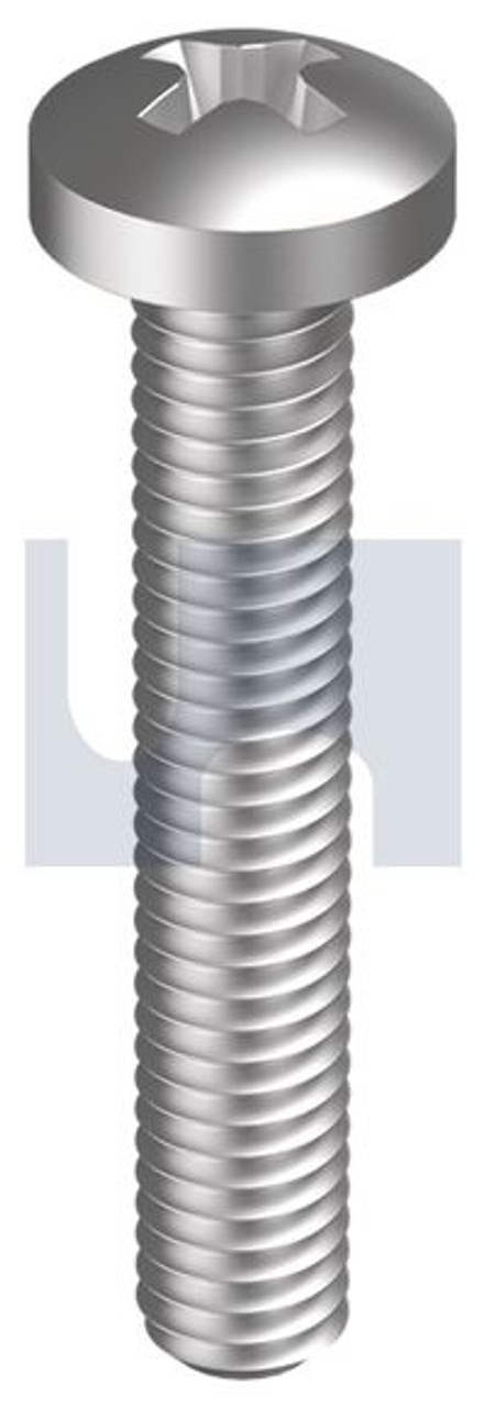 Metal Thread Pan Ss316 M5 X 20 Din7985(H) Pk100