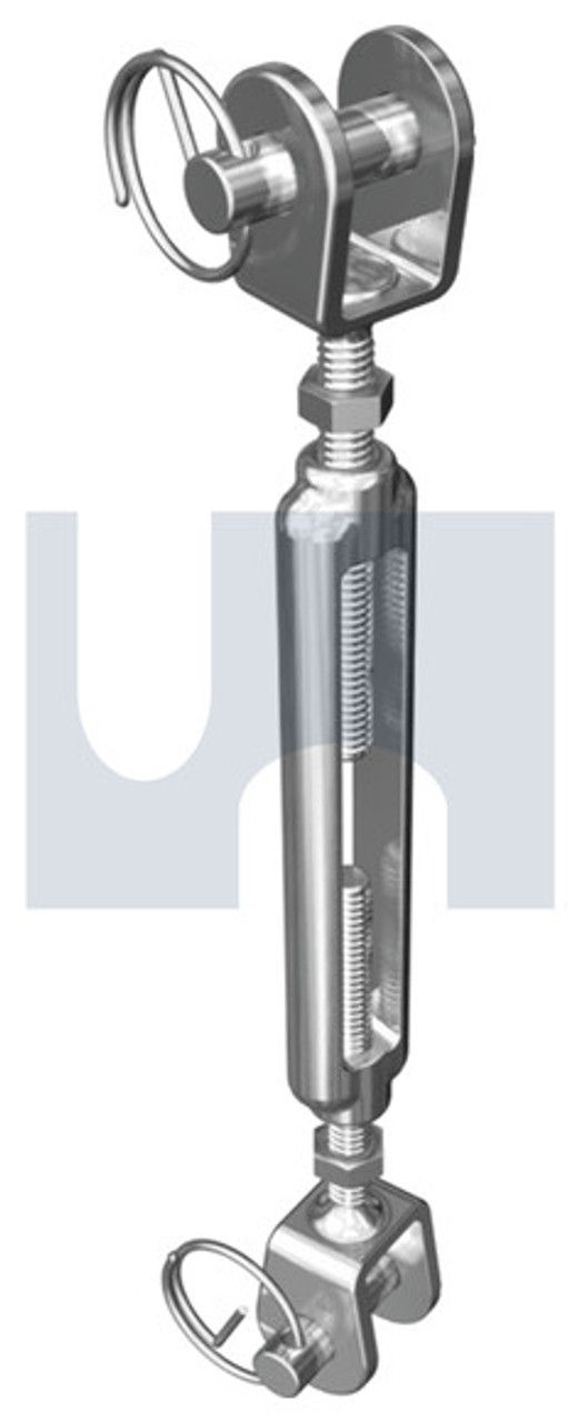 Turnbuckle Open Body Jaw+Jaw Ss316 M5 X 125 Hec