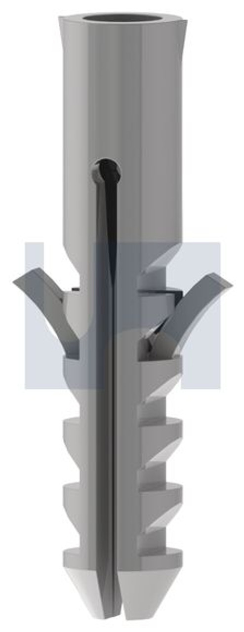 Wall Plug - Universal Nylon Grey 7 X 35 Tapered Point