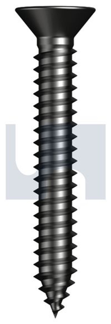 Self Tapper Csk Square Zinc Black Passivate #8-18 X 3 Ansi B18.6.4 Type Ab