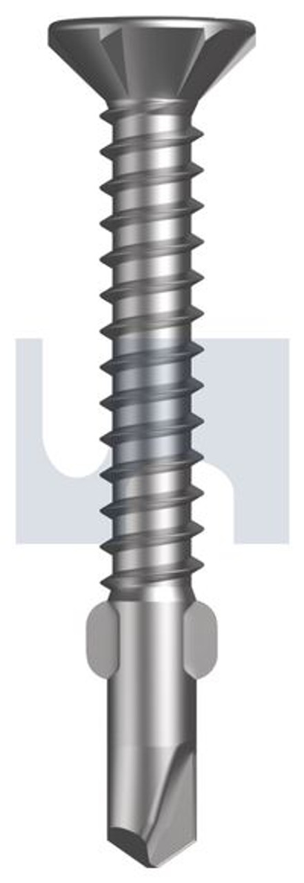 Wing Sds Countersunk R1000 Bi-Metal 304 Stainless #8-18 X 32 Hec / Bi-Metal 304 / Sq Drive