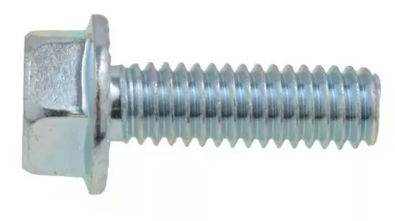 Flange Bolt Grade 5 UNC 7/16" x 2" Zinc Plated Serrated