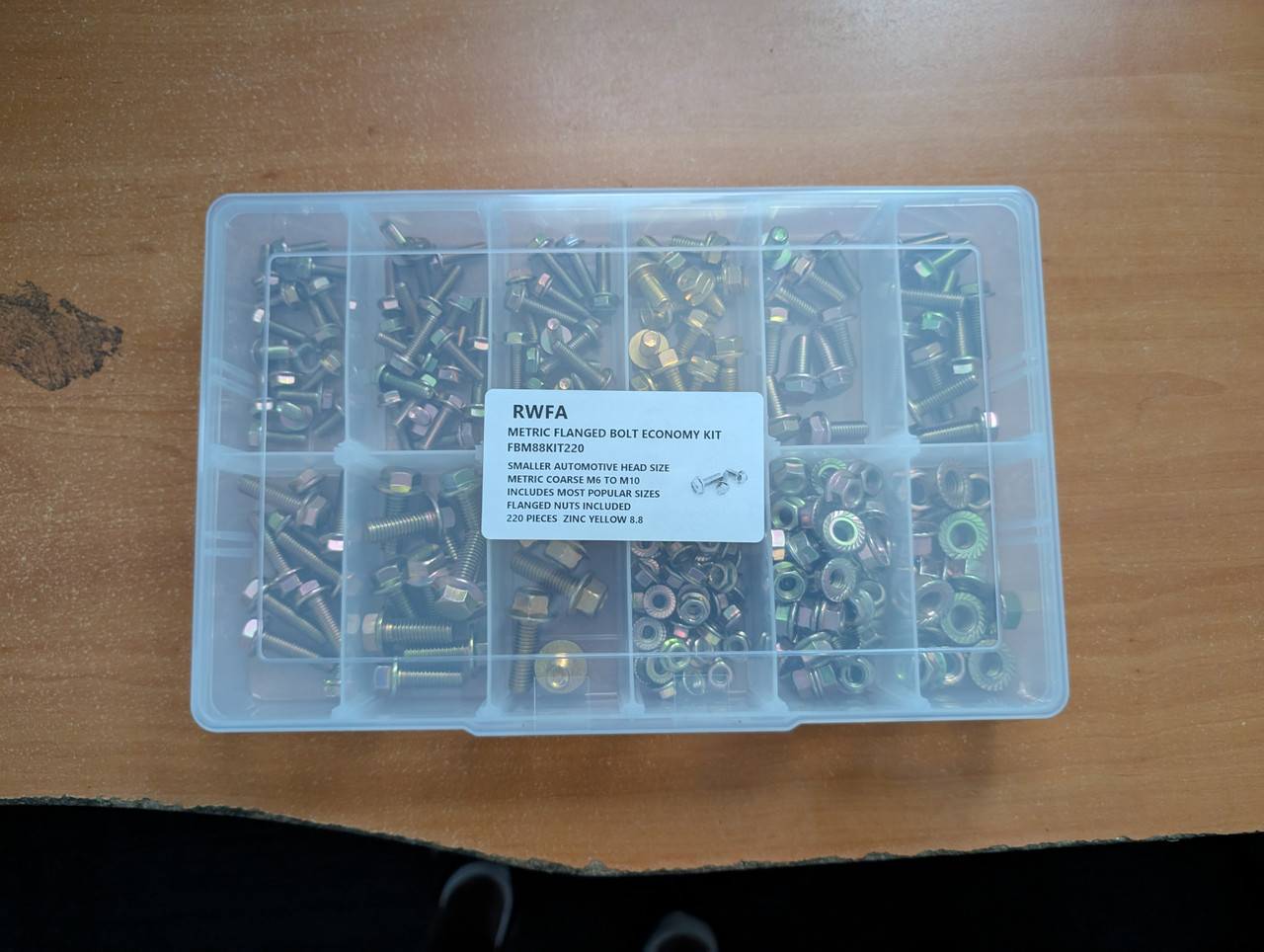 Metric Flange Bolt Economy Kit (220 pcs)
