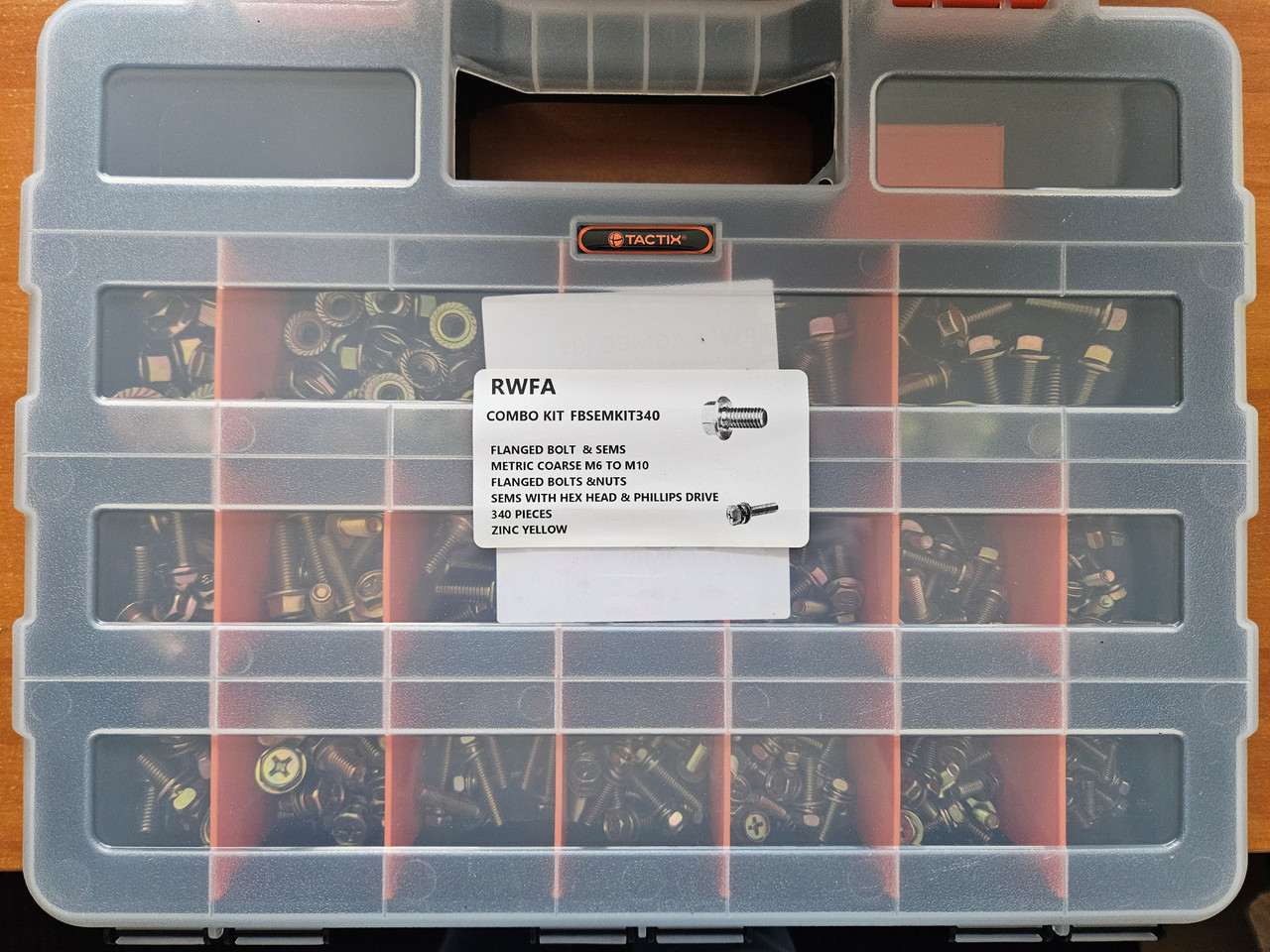 Metric Flange & SEM Bolt Combo Kit (340 pcs)