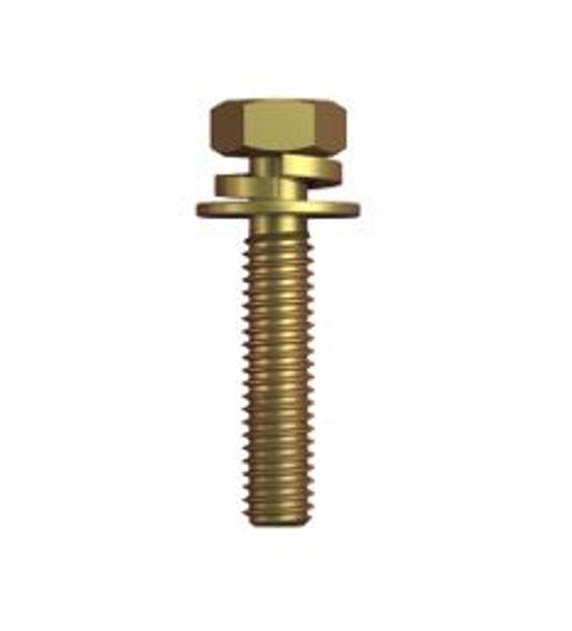 Metric SEMS Assembly M8 x 25 Zinc Yellow